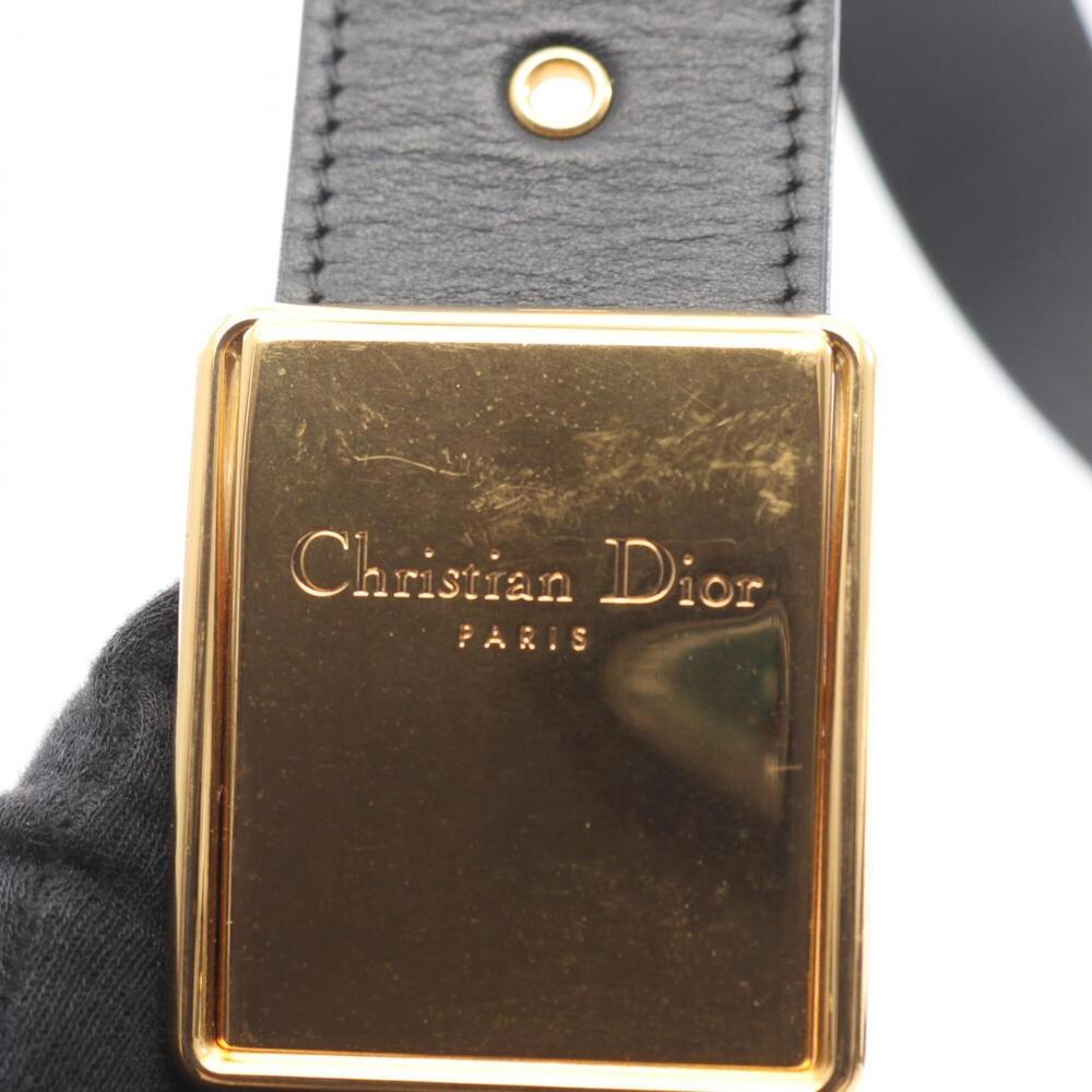 CHRISTIAN DIOR Black Leather Shoulder Bag - Picture 10 of 10